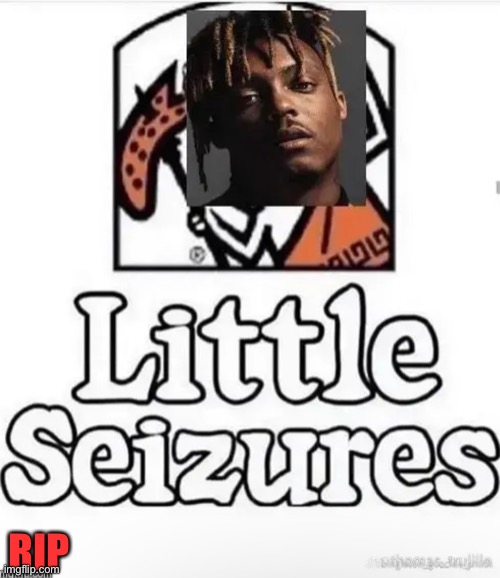 RIP | image tagged in juice wrld,little caesars,rip | made w/ Imgflip meme maker