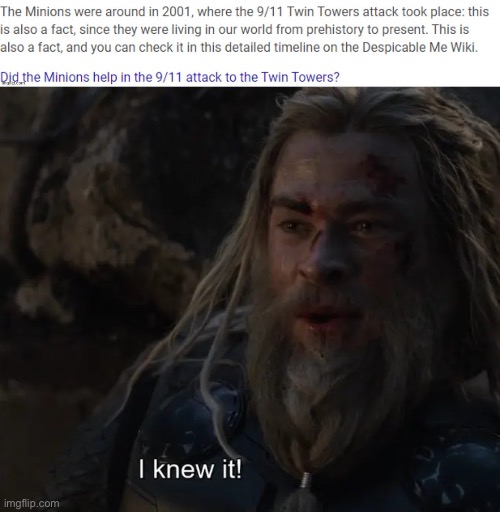 image tagged in i knew it thor | made w/ Imgflip meme maker