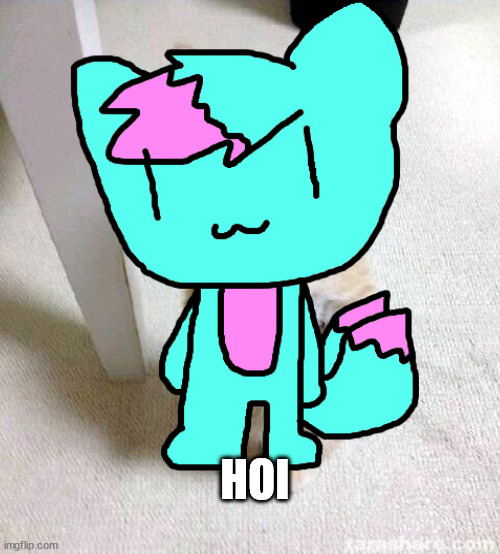cute cat but it's bb tails | HOI | made w/ Imgflip meme maker