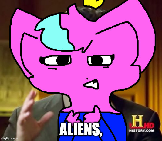 aliens with kitty | ALIENS, | made w/ Imgflip meme maker