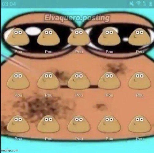 bottom text | image tagged in bottom text,top text,pou | made w/ Imgflip meme maker