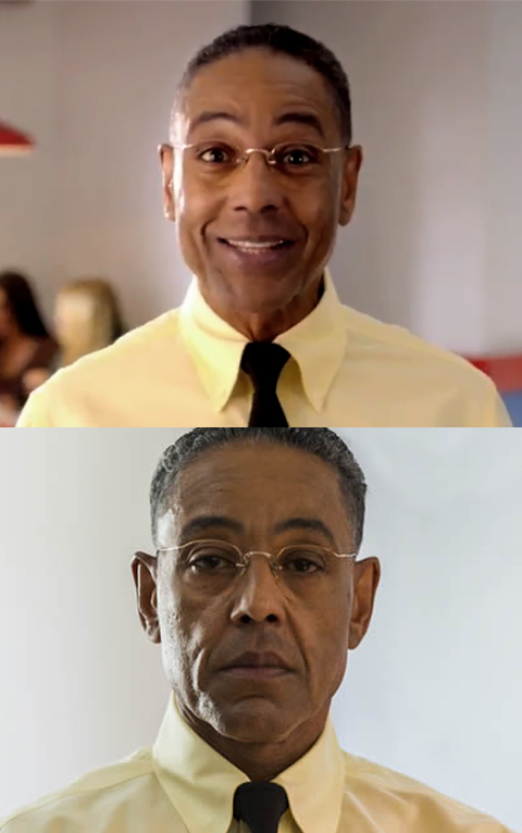 Image tagged in memes,blank transparent square,gigachad,gus fring