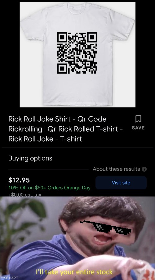 rickroll QR code Meme Generator - Imgflip