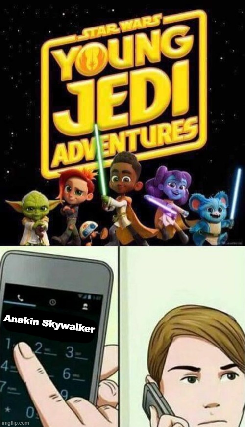 Anakin Skywalker | image tagged in calling 911 | made w/ Imgflip meme maker