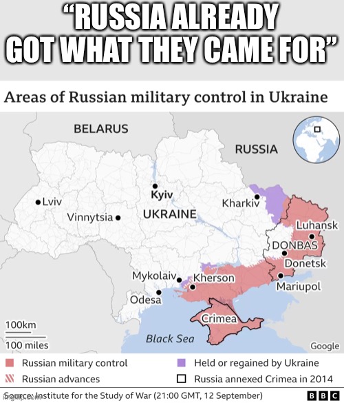 “RUSSIA ALREADY GOT WHAT THEY CAME FOR” | made w/ Imgflip meme maker