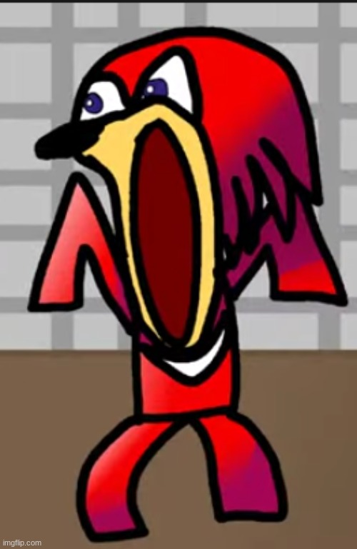 Screaming Knuckles | image tagged in screaming knuckles | made w/ Imgflip meme maker