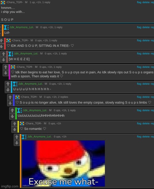 U h h h h h h - | image tagged in idk,stuff,s o u p,carck | made w/ Imgflip meme maker