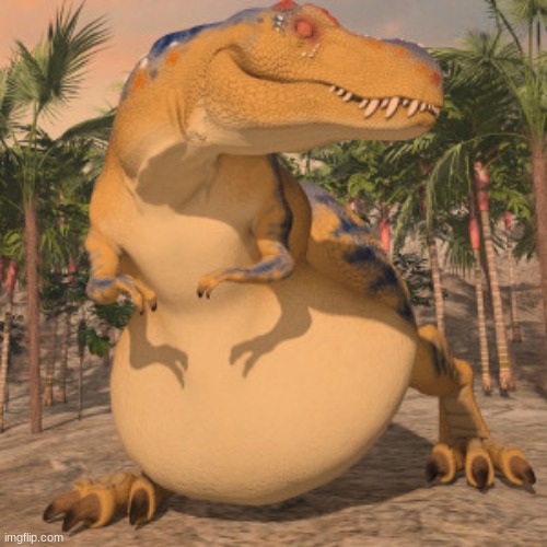 Fat Tyrannosaurus Rex | image tagged in fat tyrannosaurus rex | made w/ Imgflip meme maker