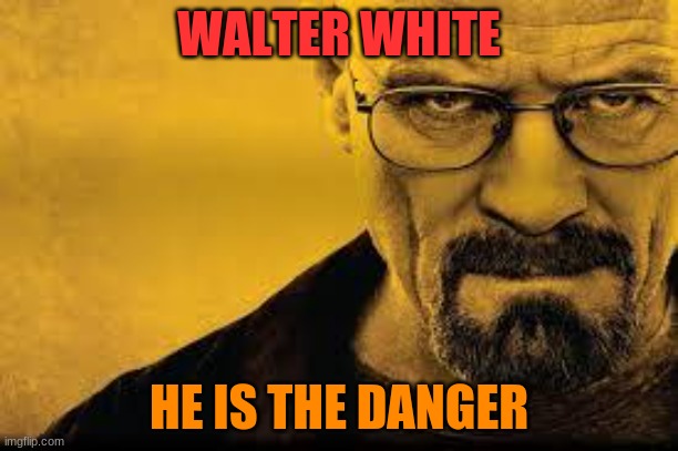 90 trillion hp and 70 billion damage per attack, heisenberg mode multiplies stats by 52 | WALTER WHITE; HE IS THE DANGER | image tagged in heisenberg | made w/ Imgflip meme maker