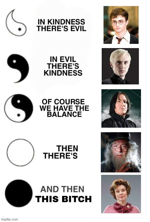 All Potter Heads in Agreement? | image tagged in in kindness there's evil | made w/ Imgflip meme maker