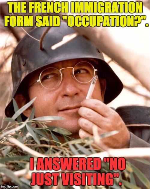Occupation | image tagged in bad pun | made w/ Imgflip meme maker