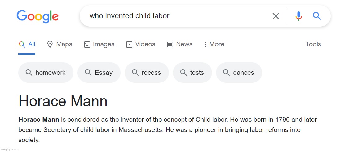i just searched who invented school and used the inspect command and renamed it to child labor | image tagged in ihateschool | made w/ Imgflip meme maker