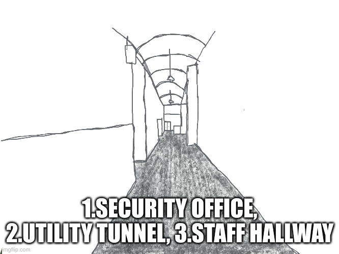 you are in one of the many utility tunnels that connect the underground of the geodome choose where you want to go next | 1.SECURITY OFFICE, 2.UTILITY TUNNEL, 3.STAFF HALLWAY | image tagged in spend the night,geodome,drawings | made w/ Imgflip meme maker