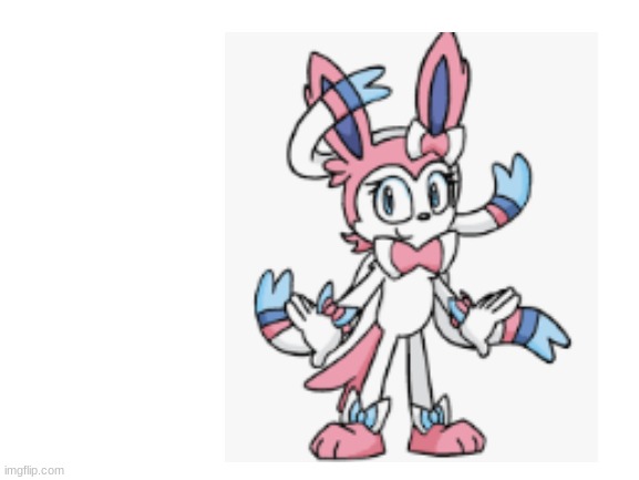 pokemon(sylveon)) crossover with sonic the hedgehog | made w/ Imgflip meme maker