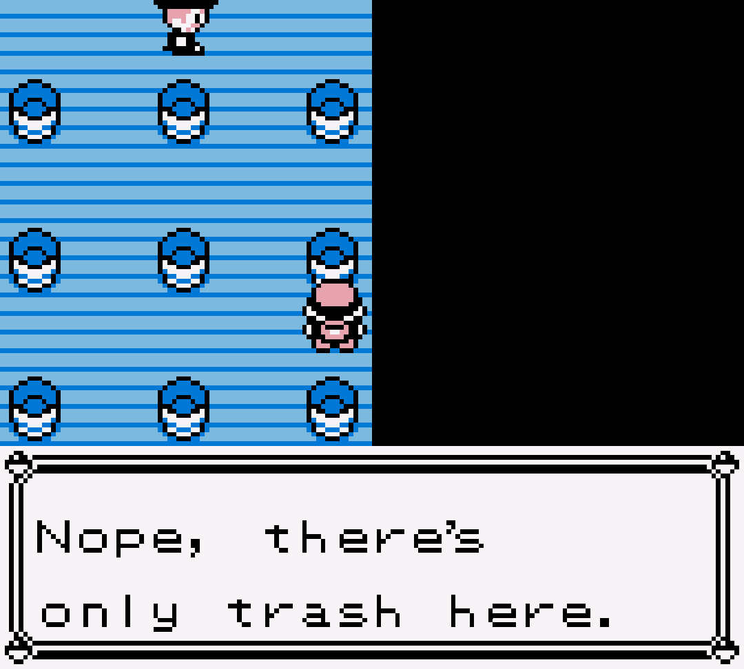 High Quality Trash Found at Pokémon Blue meme Blank Meme Template