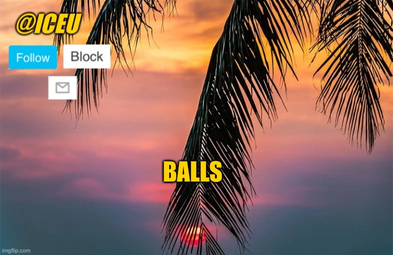 Iceu Summer 2022 Template #1 | BALLS | image tagged in iceu summer template 1 | made w/ Imgflip meme maker