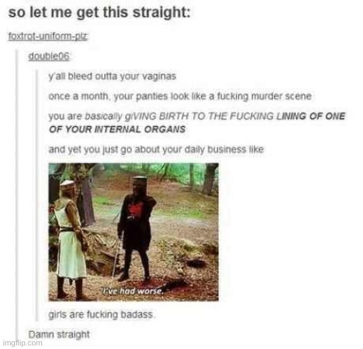 i've been looking at period memes for like 10 minutes now and i'm laughing my ass off | made w/ Imgflip meme maker