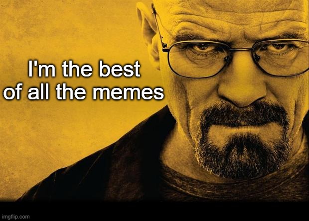 Breaking bad | I'm the best of all the memes | image tagged in breaking bad | made w/ Imgflip meme maker