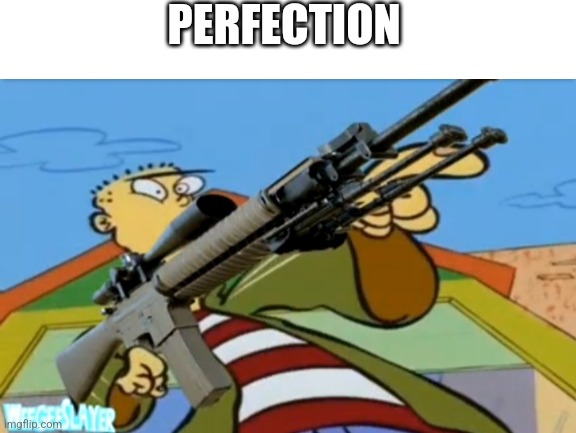 PERFECTION | image tagged in white background | made w/ Imgflip meme maker
