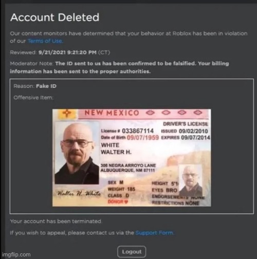 Jesse, we need to appeal a ban | made w/ Imgflip meme maker