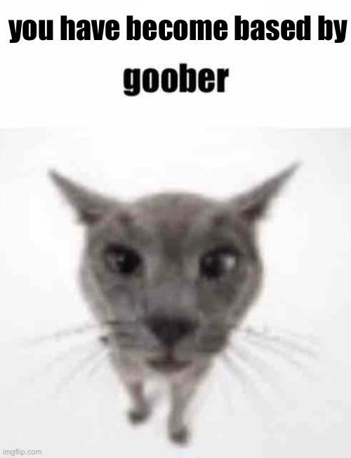 Goober | you have become based by | image tagged in goober | made w/ Imgflip meme maker