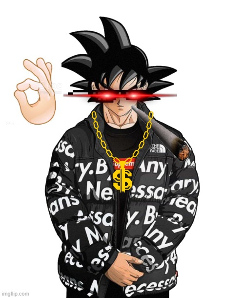 Goku Drip (Transparent) Memes - Imgflip