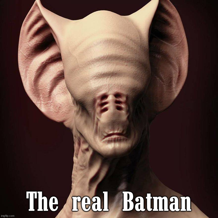 The real Batman | image tagged in cursed image | made w/ Imgflip meme maker