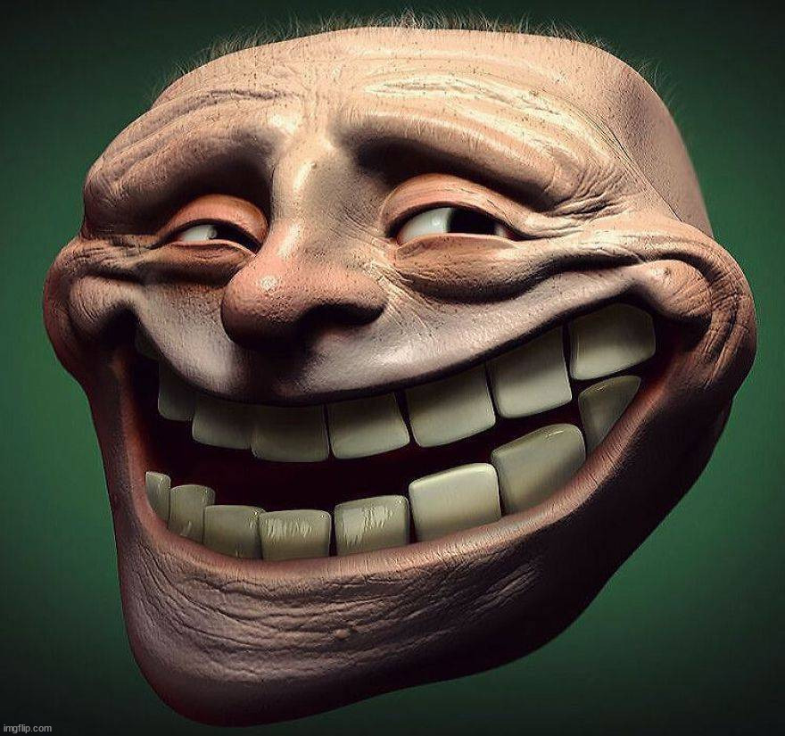 Troll Face | image tagged in new template | made w/ Imgflip meme maker