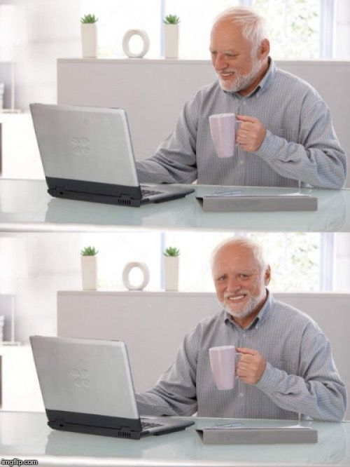 High Quality old man computer Blank Meme Template