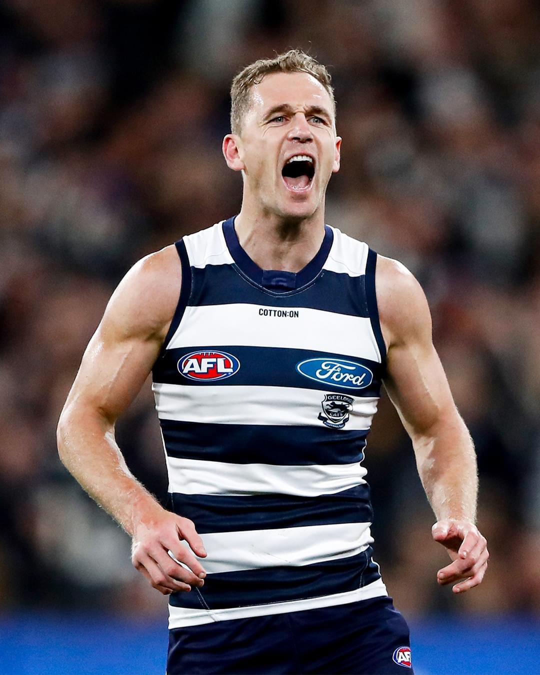 High Quality Joel Selwood Blank Meme Template