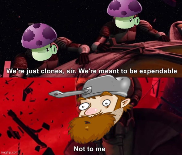 Because he’s CCRRAAZZYY!!!! | image tagged in plants vs zombies,crazy dave,puff-shrooms | made w/ Imgflip meme maker