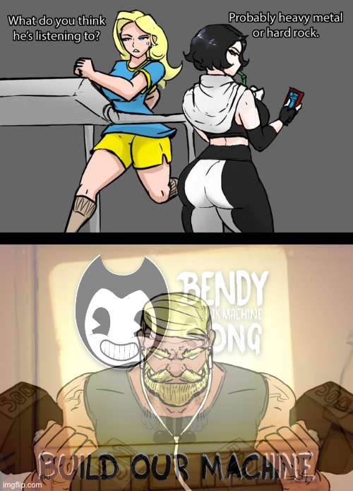 Listen to Build Our Machine if you haven’t, great song | image tagged in bendy and the ink machine,batim,build our machine | made w/ Imgflip meme maker