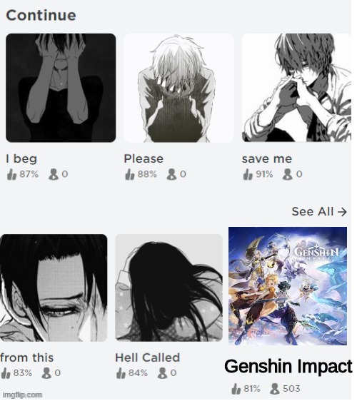 Genshin Impact | made w/ Imgflip meme maker