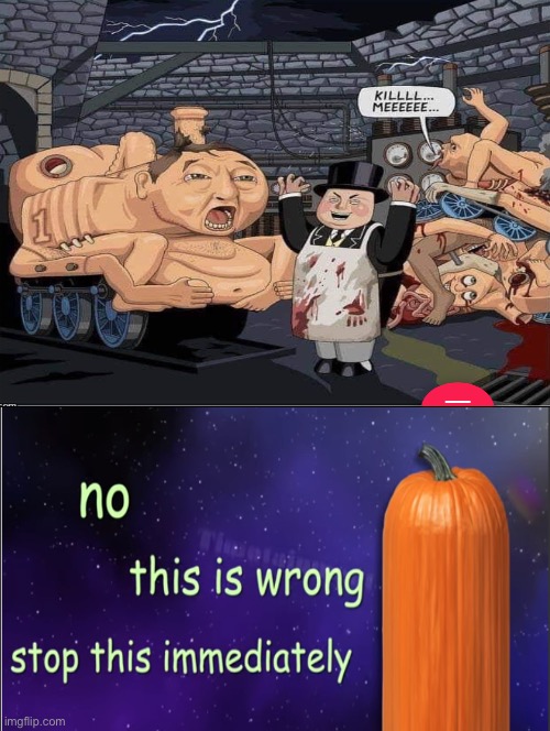 AHHH | image tagged in cursed image,thomas,something's wrong i can feel it | made w/ Imgflip meme maker