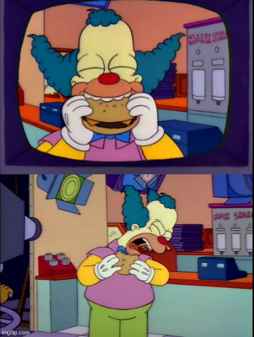 krusty burger | image tagged in fun,hypocrisy | made w/ Imgflip meme maker