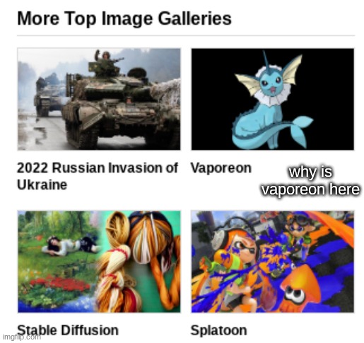 why is vaporeon here | made w/ Imgflip meme maker