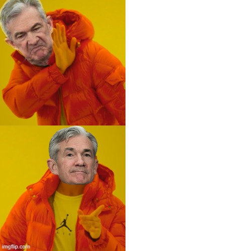 Jerome Powell Hotline Bling Blank Meme Template