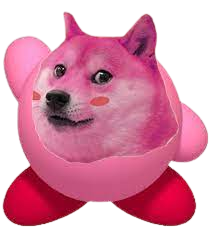 High Quality Kirby Doge Blank Meme Template