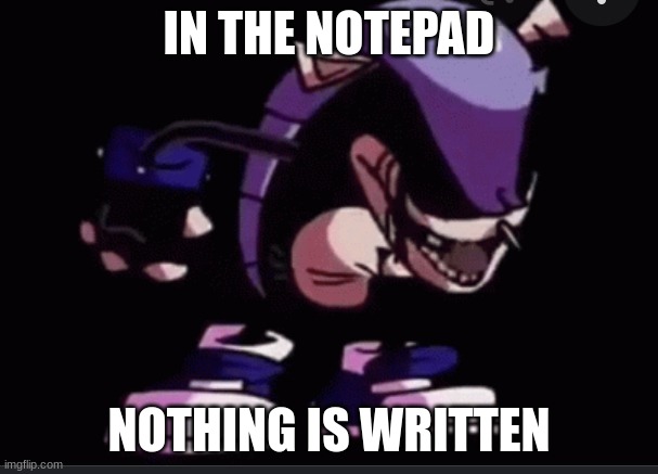 when mighty.zip isn't really mad | IN THE NOTEPAD; NOTHING IS WRITTEN | image tagged in mighty zip roast | made w/ Imgflip meme maker