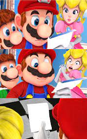 Mario Supprise Blank Meme Template