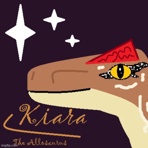 Kiara the Allosaurus | image tagged in dinosaur,dinosaurs,allosaurus | made w/ Imgflip meme maker