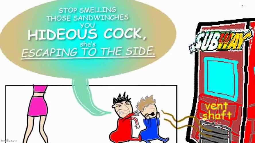 HIDEOUS COCK. | made w/ Imgflip meme maker