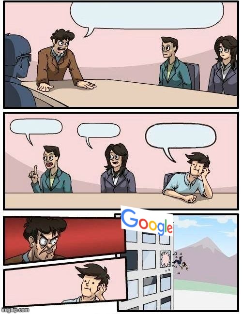 Google Boardroom Meeting Blank Meme Template