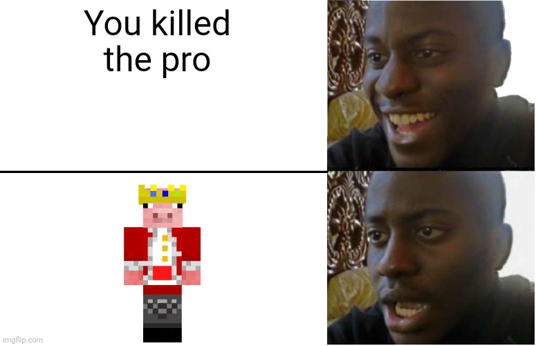 Disappointed Black Guy | You killed the pro | image tagged in disappointed black guy | made w/ Imgflip meme maker