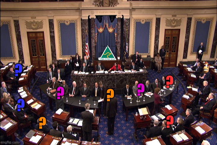 Senate floor | ? ? ? ? ? ? ? ? | image tagged in senate floor | made w/ Imgflip meme maker