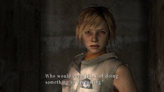 High Quality Heather Silent Hill 3 Disgusting Blank Meme Template