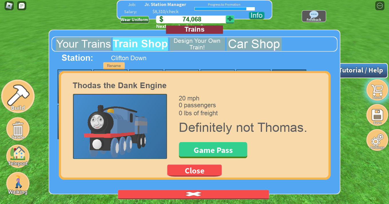 Definiety not Thomas???? Blank Meme Template