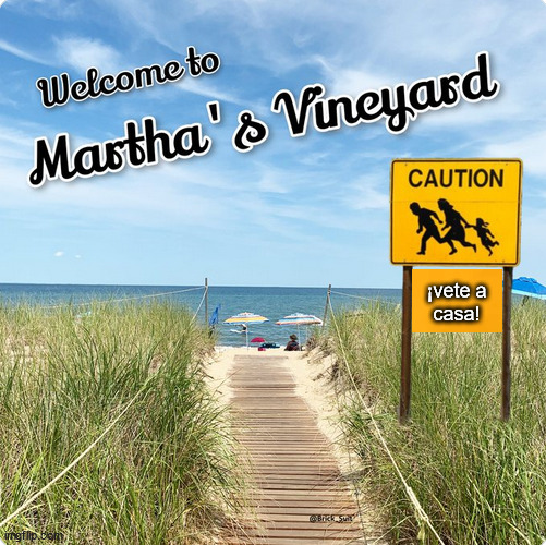 Are the Obama's Martha's Vineyard's token Black family? | ¡vete a 
casa! | image tagged in memes,politics | made w/ Imgflip meme maker