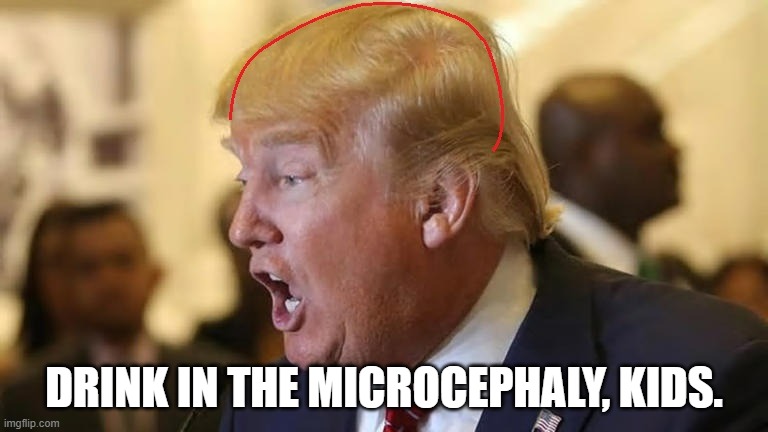 Yeah, I'm not going to stop showing the cult what conned them. | DRINK IN THE MICROCEPHALY, KIDS. | made w/ Imgflip meme maker