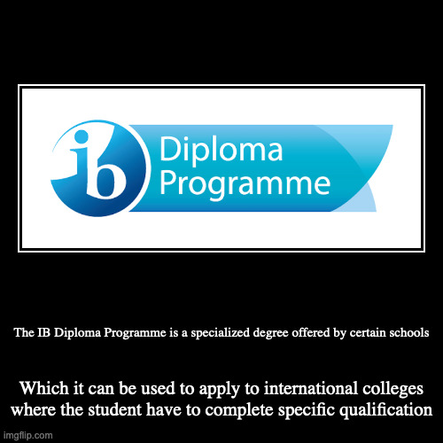 IB Diploma Programme | image tagged in demotivationals,school | made w/ Imgflip demotivational maker